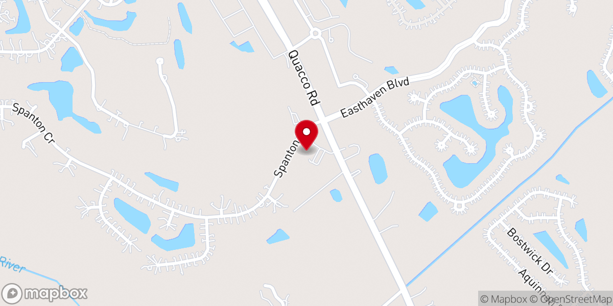 Map showing location of Risen Savior Lutheran Church