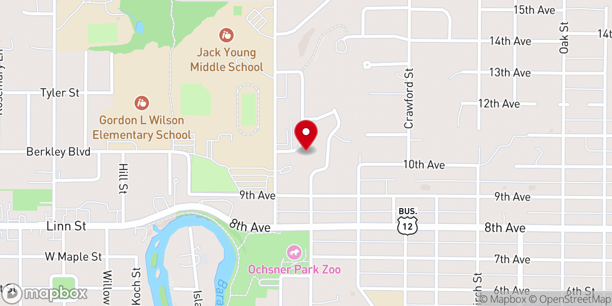 Map showing location of Our Savior's Kids Day Care