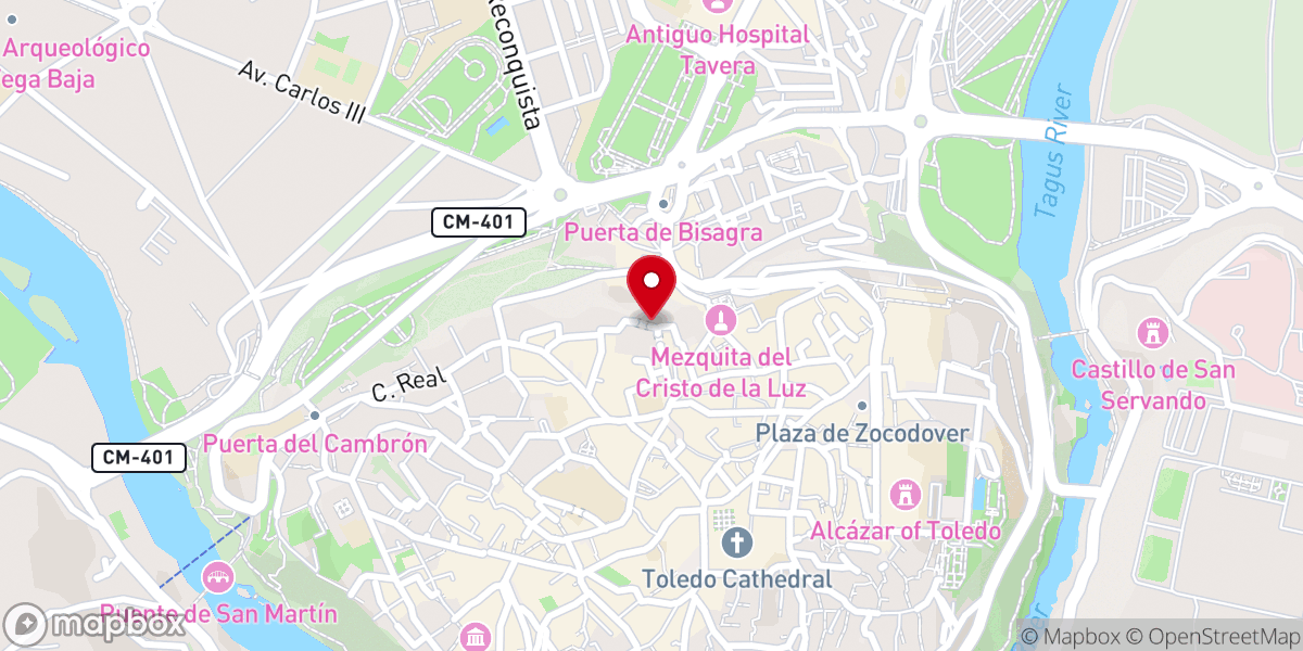 Map showing location of Cobertizo de Santo Domingo El Real