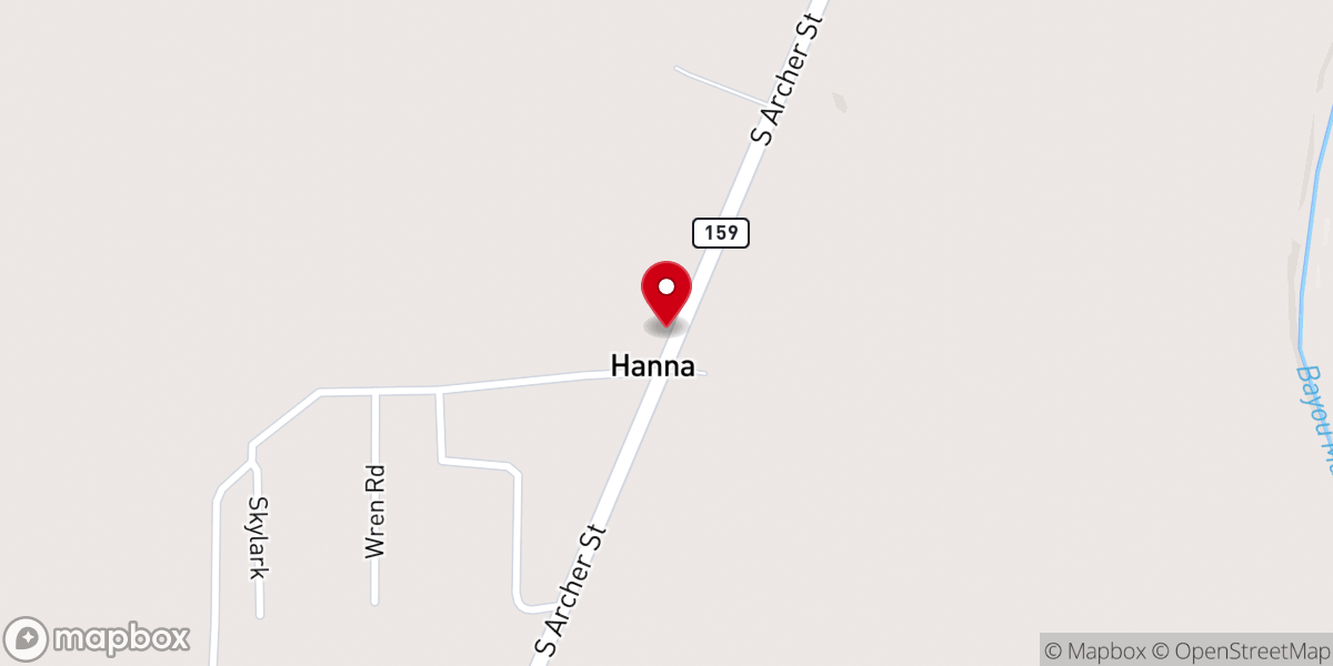 Map showing location of First Baptist Church