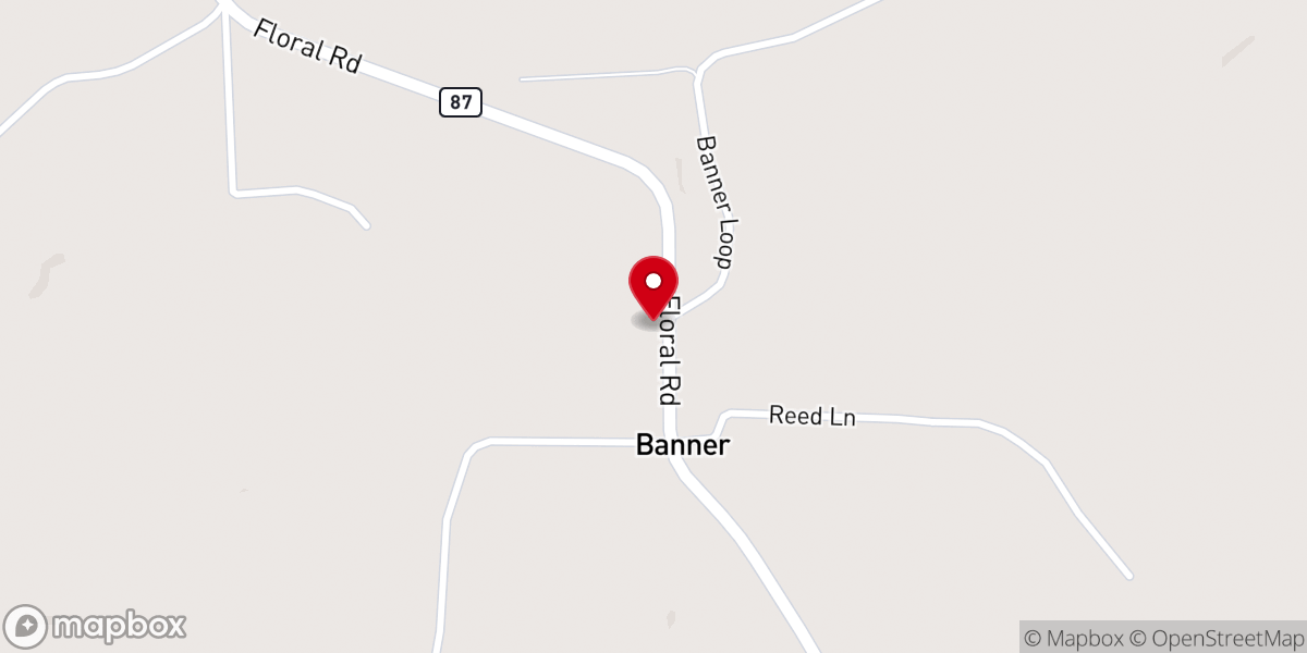 Map showing location of Mount Zion Baptist Church