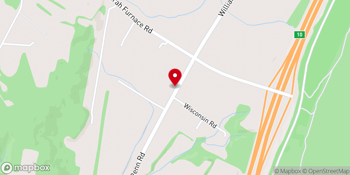 Map showing location of Faith Baptist Church