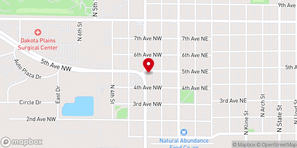 Map showing location of Immanuel Bible Church