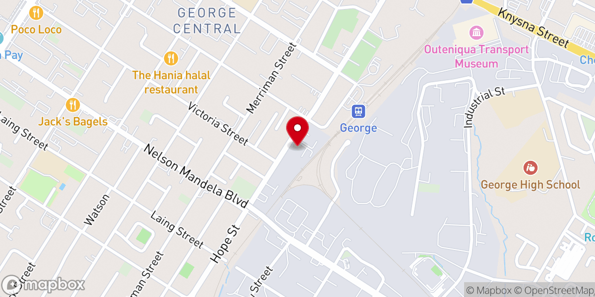 Map showing location of Liberty Church George