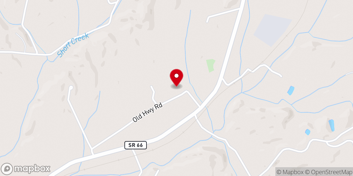Map showing location of Huberts Chapel Mssnry Baptist Church
