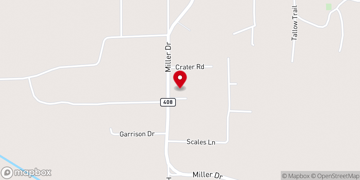 Map showing location of First Christian Church Orangefield