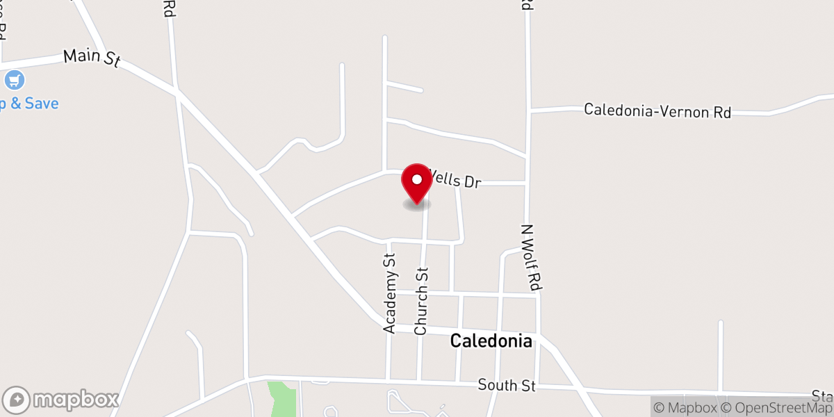 Map showing location of Healing & Deliverance Ministries