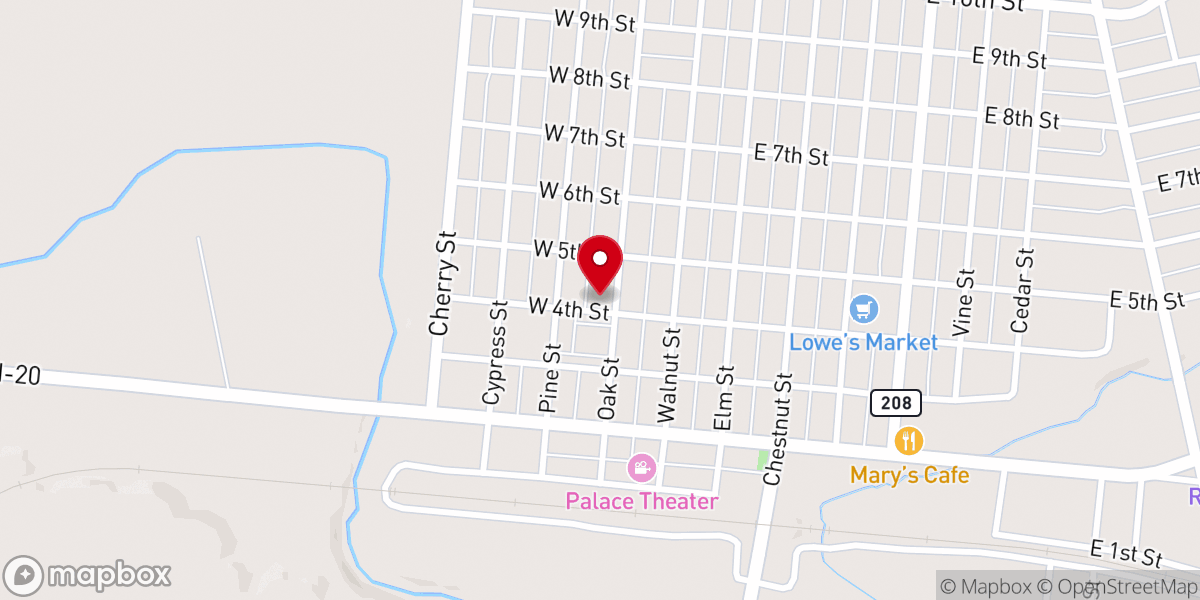 Map showing location of Copper Press