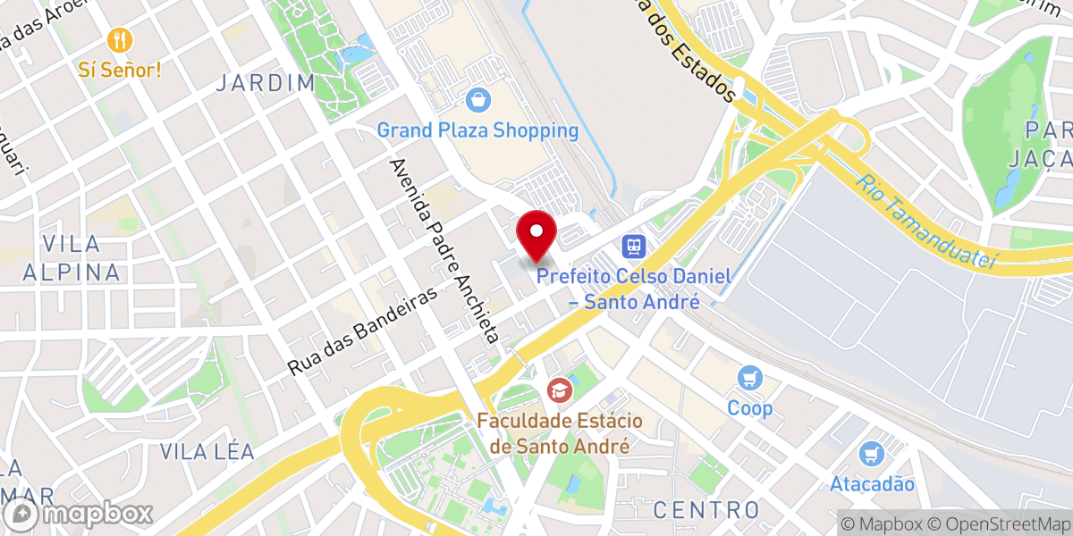 Map showing location of Conexão Primeira Batista (Primeira Igreja Batista de Santo André)