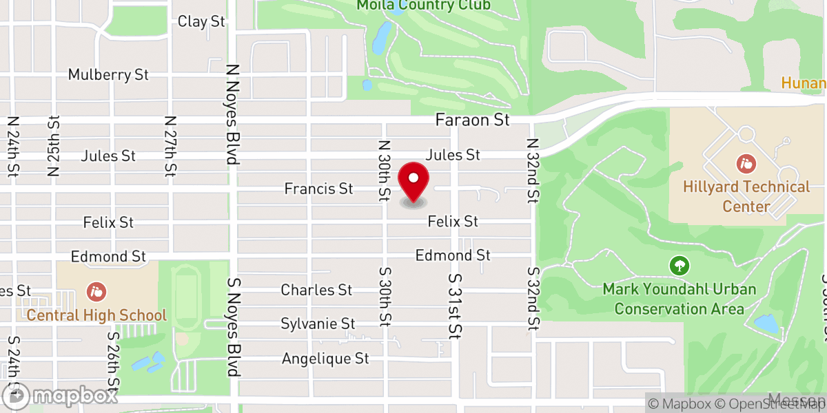 Map showing location of Brookdale Student Ministry Center