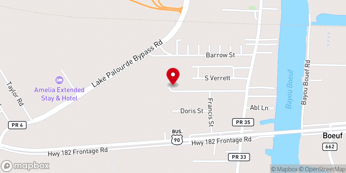 Map showing location of First Baptist Church