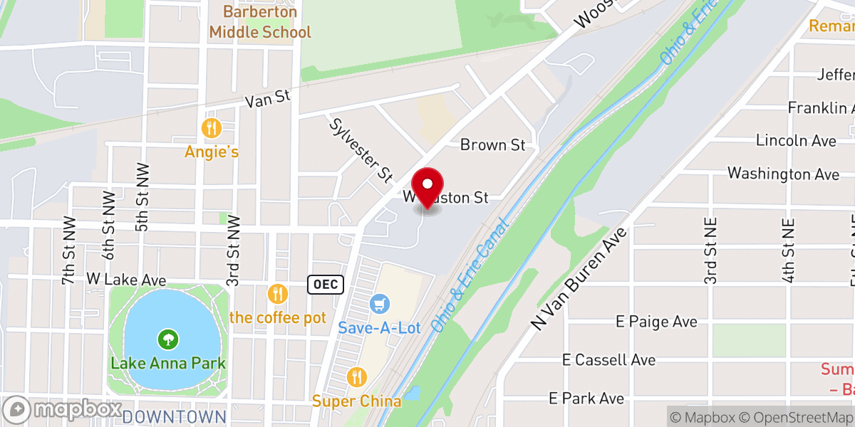 Map showing location of Galilee Missionary Baptist Church