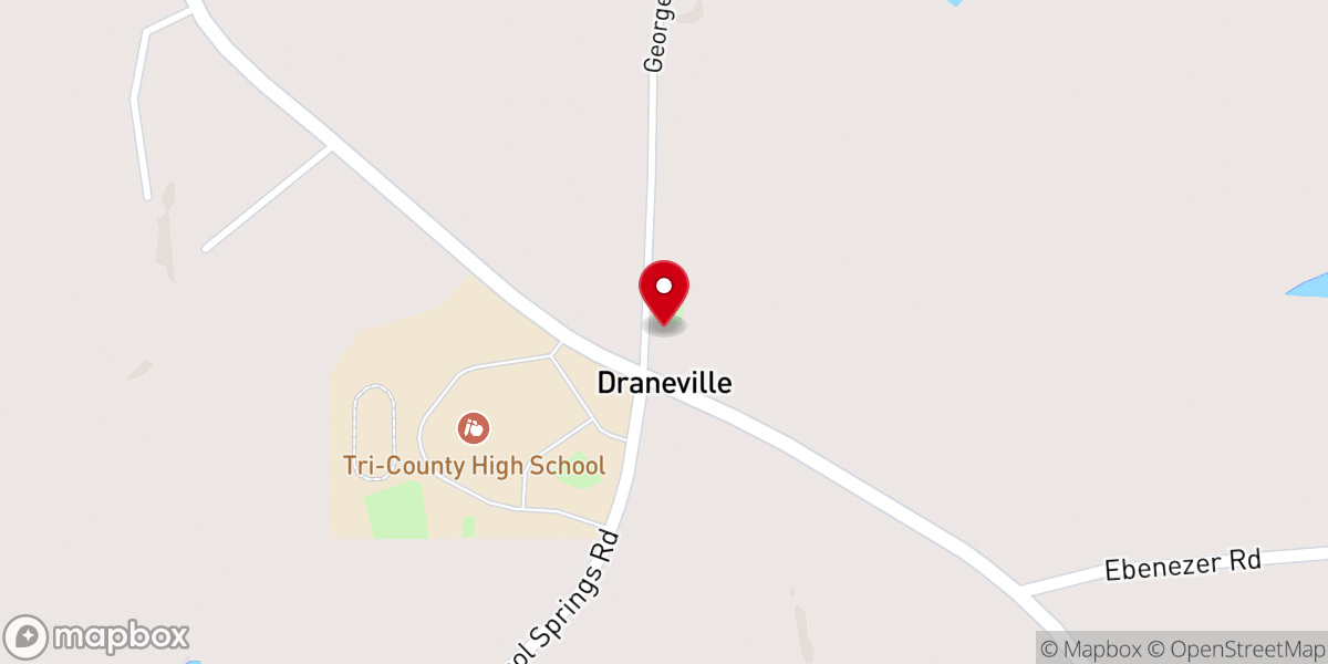 Map showing location of Mount Carmel Church