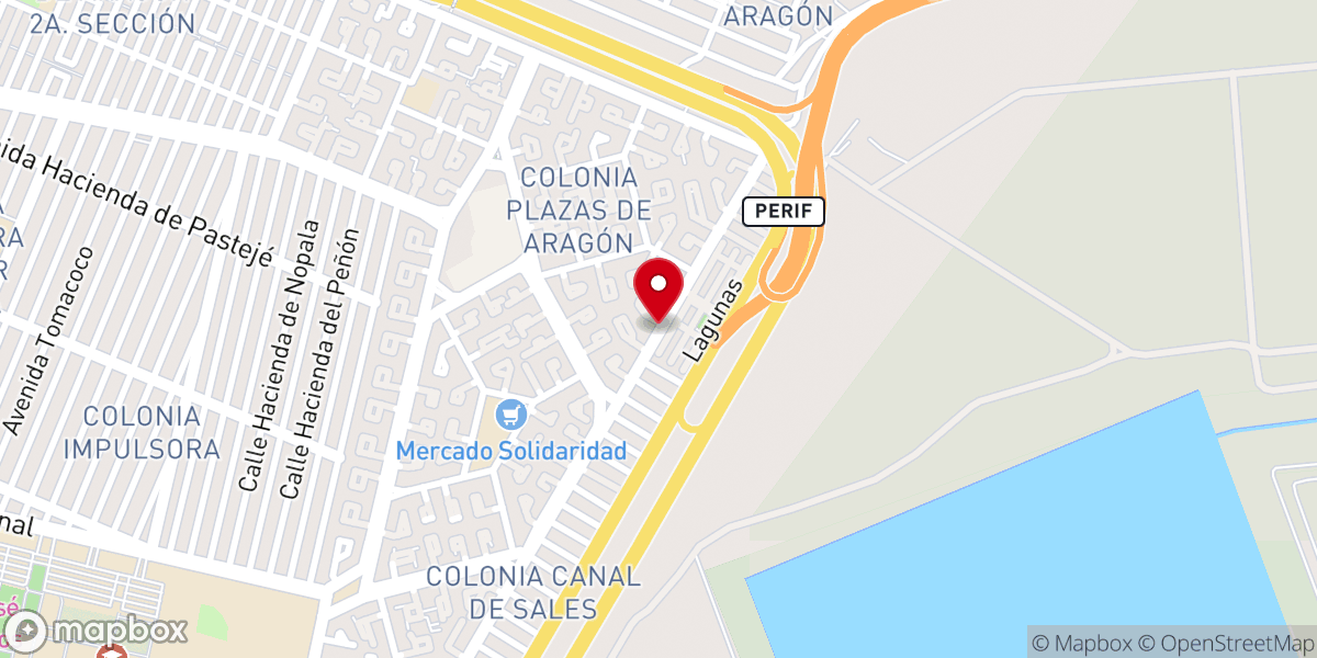 Map showing location of Iglesia Bautista Príncipe de Paz