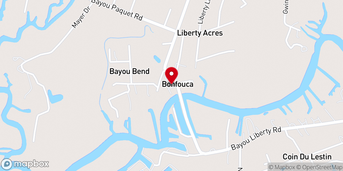 Map showing location of St Genevieve Church