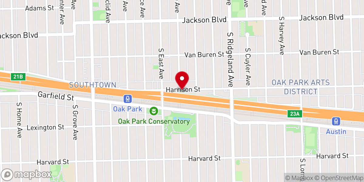 Map showing location of Greater Chicago Church