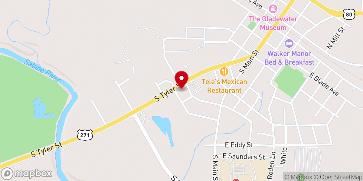 Map showing location of Rising Star Church of God in Christ