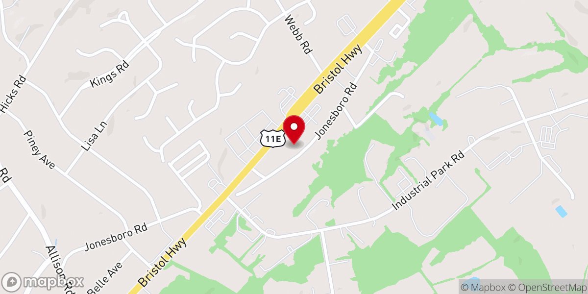 Map showing location of Tri-Cities Church of God