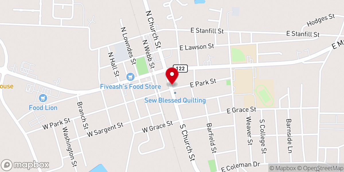 Map showing location of NorthBridge Church