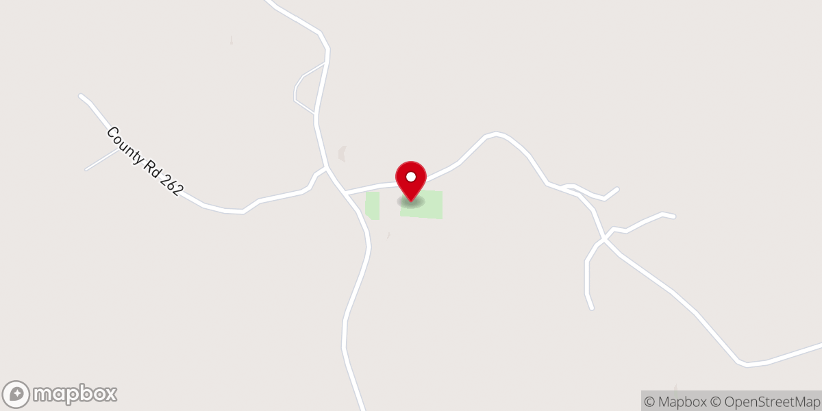 Map showing location of Pine Grove Missionary Baptist