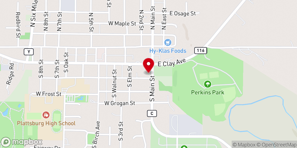Map showing location of Plattsburg Bowl
