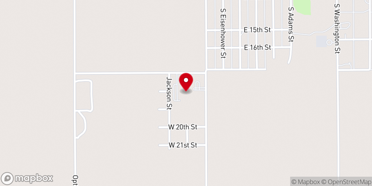 Map showing location of Pioneer Manor