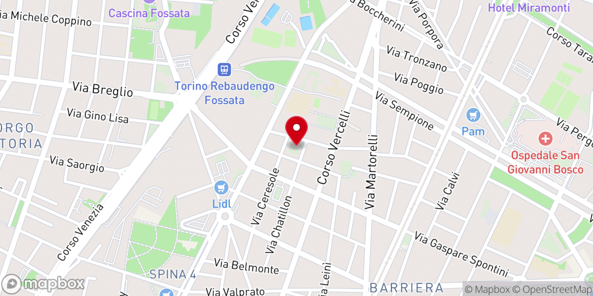 Map showing location of Oratorio Spera