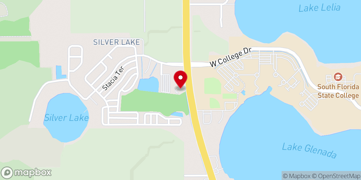 Map showing location of Calvary Baptist Church