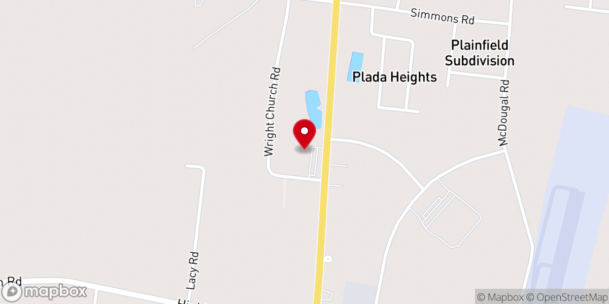 Map showing location of Park City Baptist Church