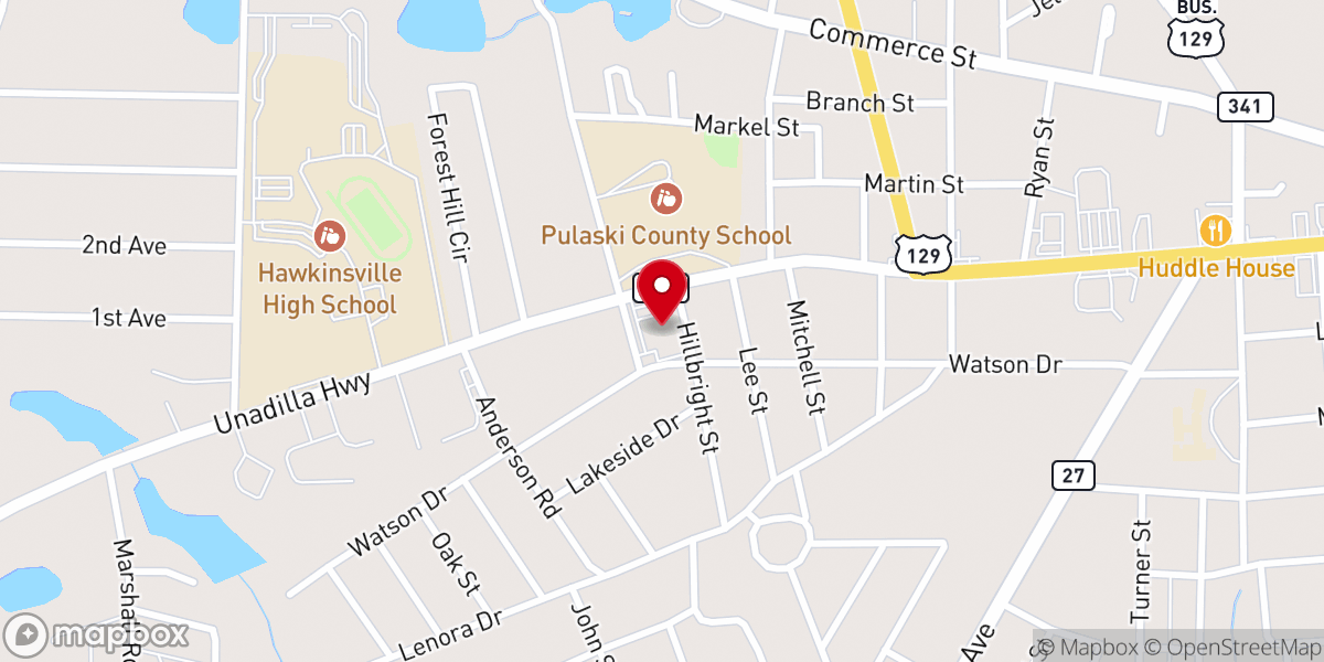 Map showing location of Broad Street Baptist Churc h