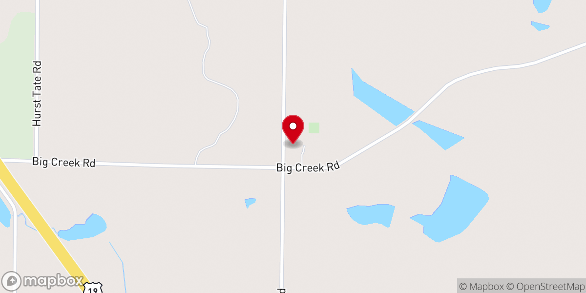 Map showing location of Meigs Mennonite Church