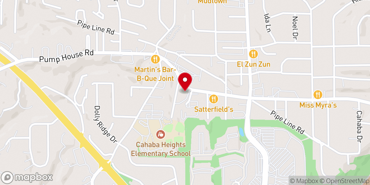 Map showing location of Church of the Cross