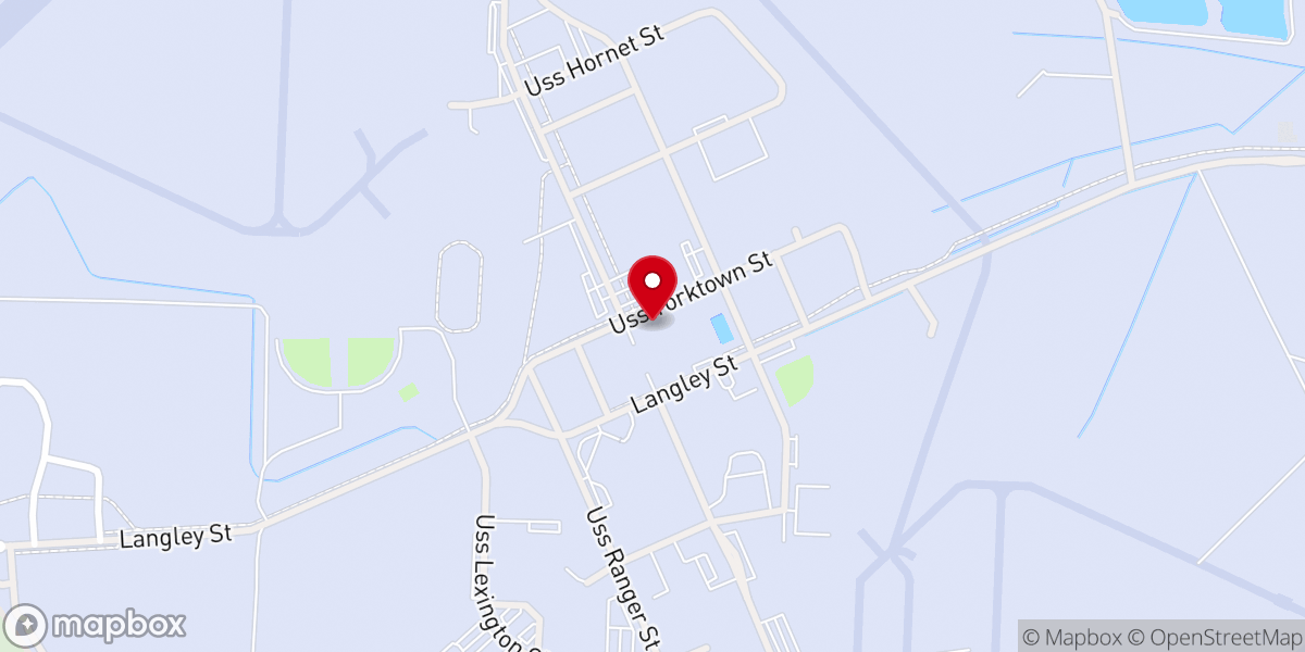 Map showing location of NAS Whiting Field - Chapel