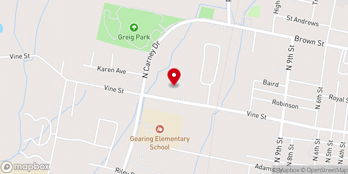 Map showing location of Grace Bible Church of St. Clair (Reformed Baptist)