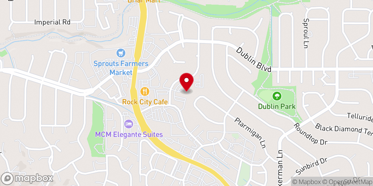 Map showing location of Saint Patrick's Catholic church - Food Distribution Center