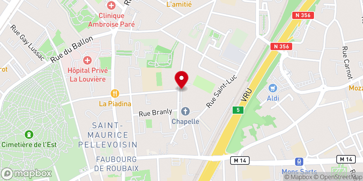 Map showing location of Christ On Lille