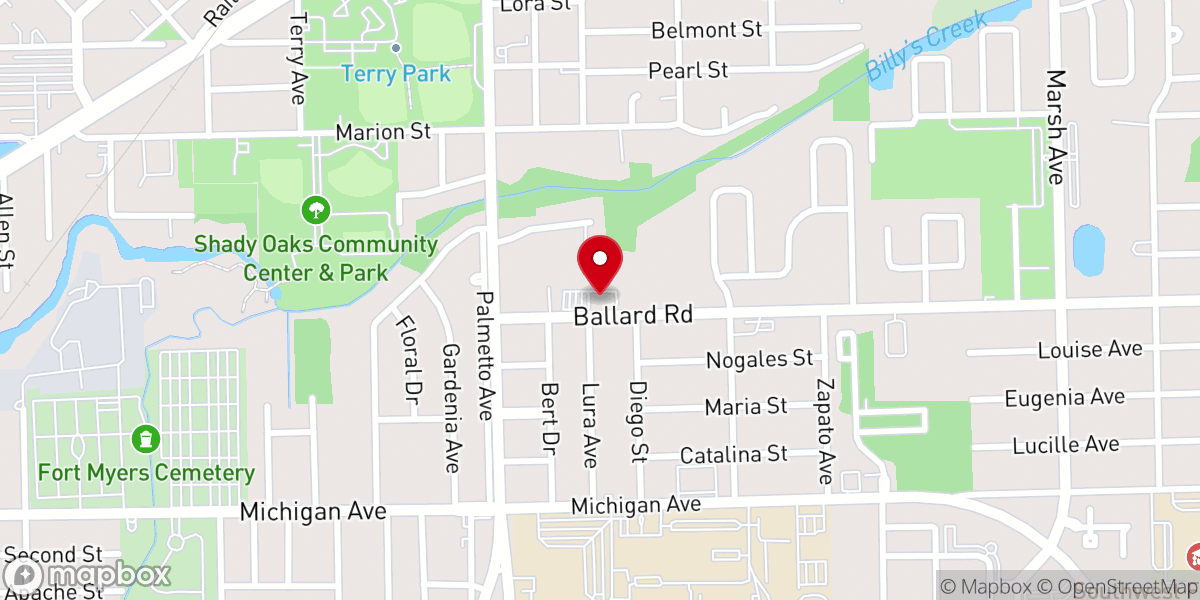 Map showing location of Iglesia Pentecostal Ebenezer