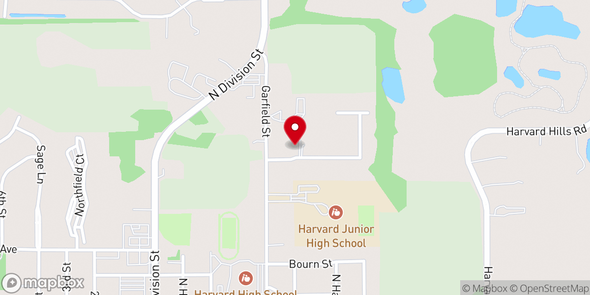 Map showing location of Fellowship Church