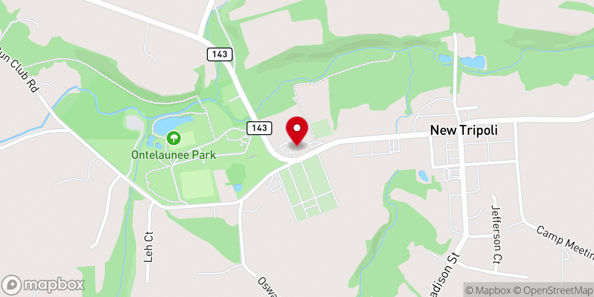 Map showing location of Ebenezer Church