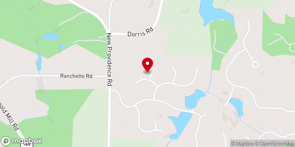 Map showing location of North point church