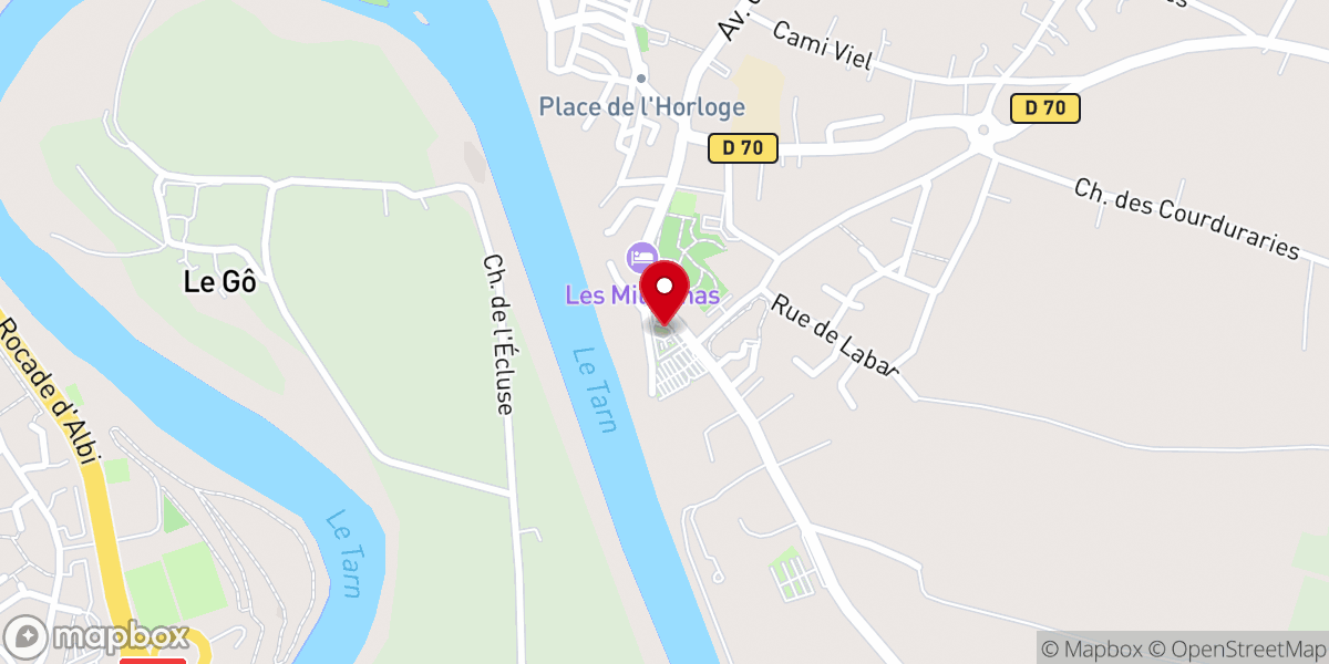 Map showing location of Église Saint-Michel de Lescure-d'Albigeois