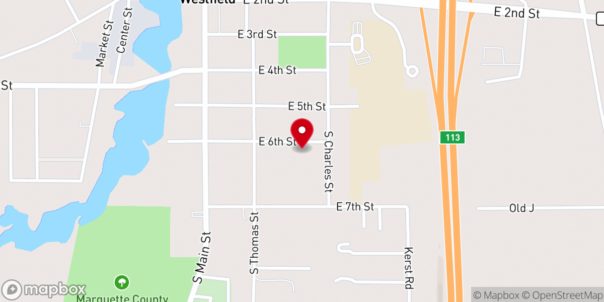 Map showing location of Good Shepherd Catholic Church