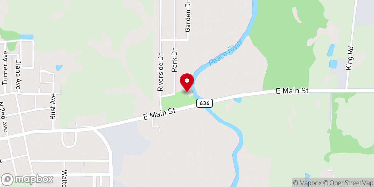 Map showing location of Wauchula Riverside - Crews Park
