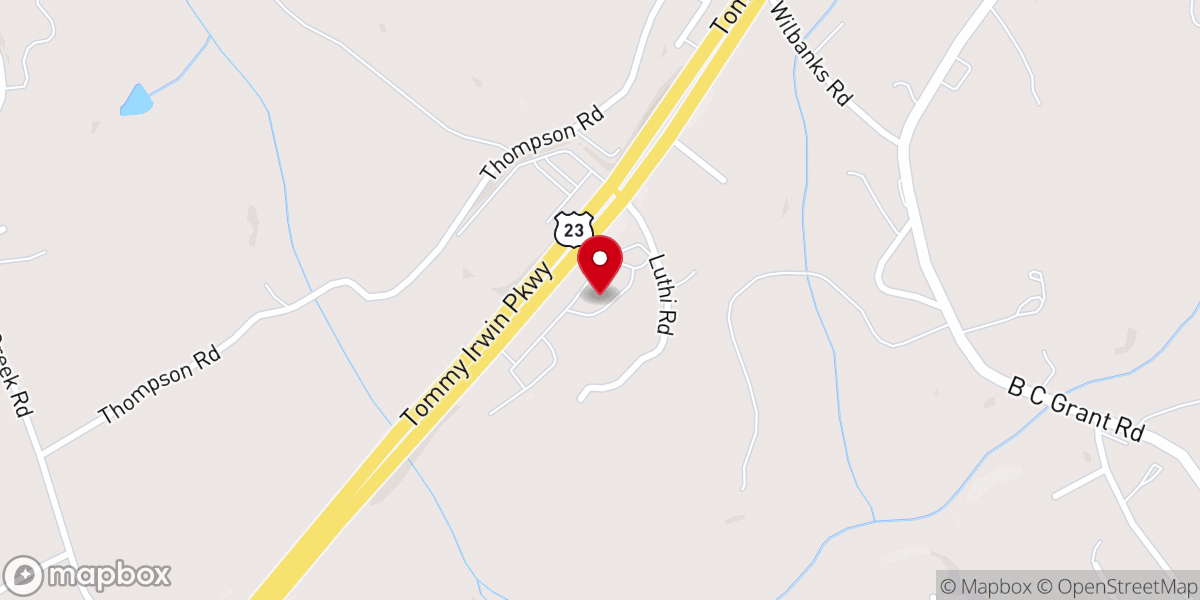 Map showing location of River Congregational Holiness Church - Food Distribution Center