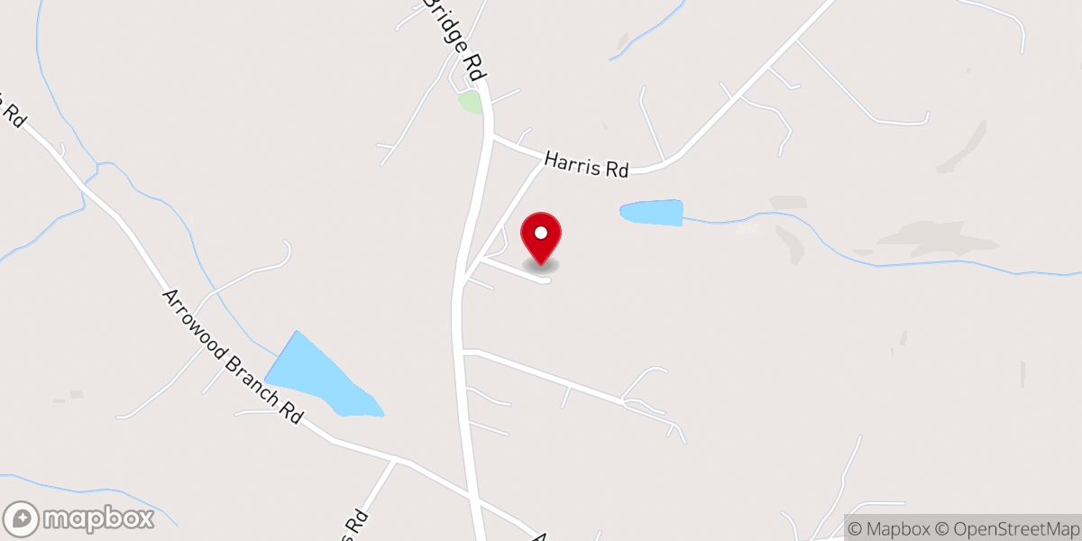 Map showing location of Brooklyn Baptist Fellowship Hall
