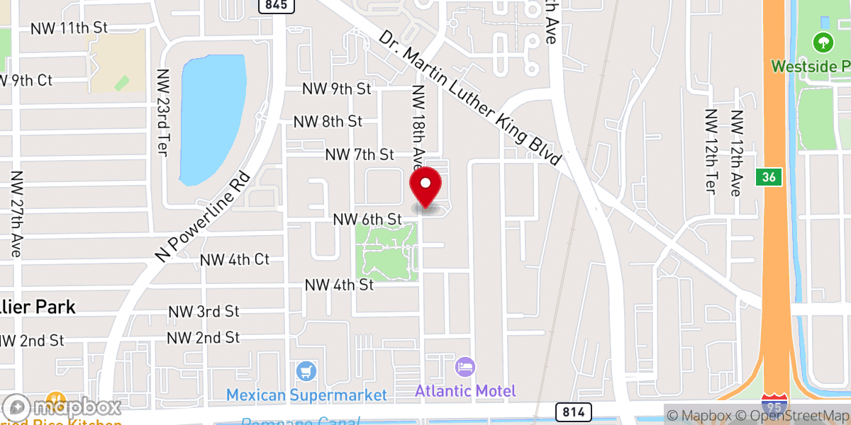 Map showing location of The House Of God Church, Keith Dominion State Complex