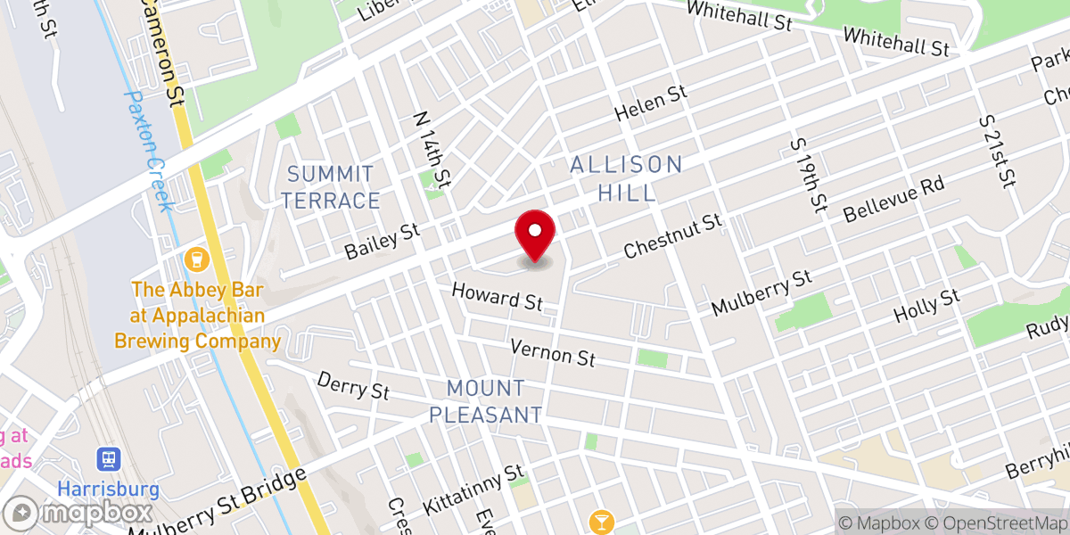 Map showing location of St Francis Community Center Soup Kitchen