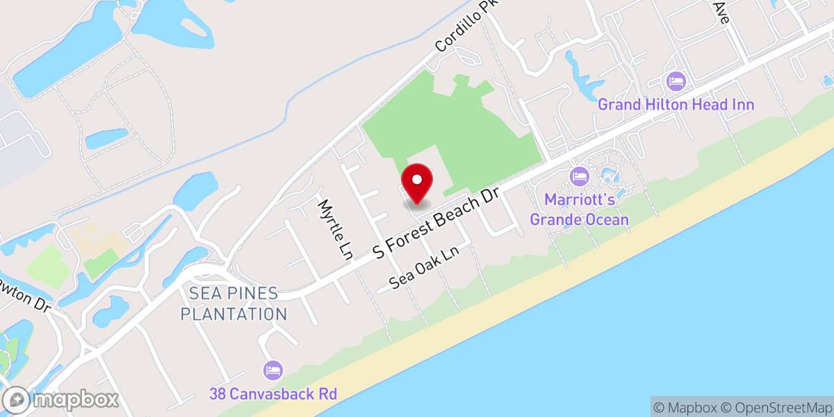 Map showing location of First Baptist Church