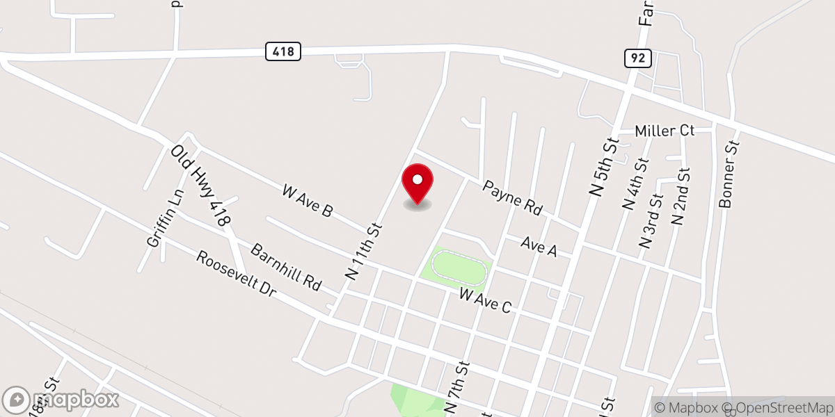 Map showing location of Saint Mark the Evangelist Catholic Church