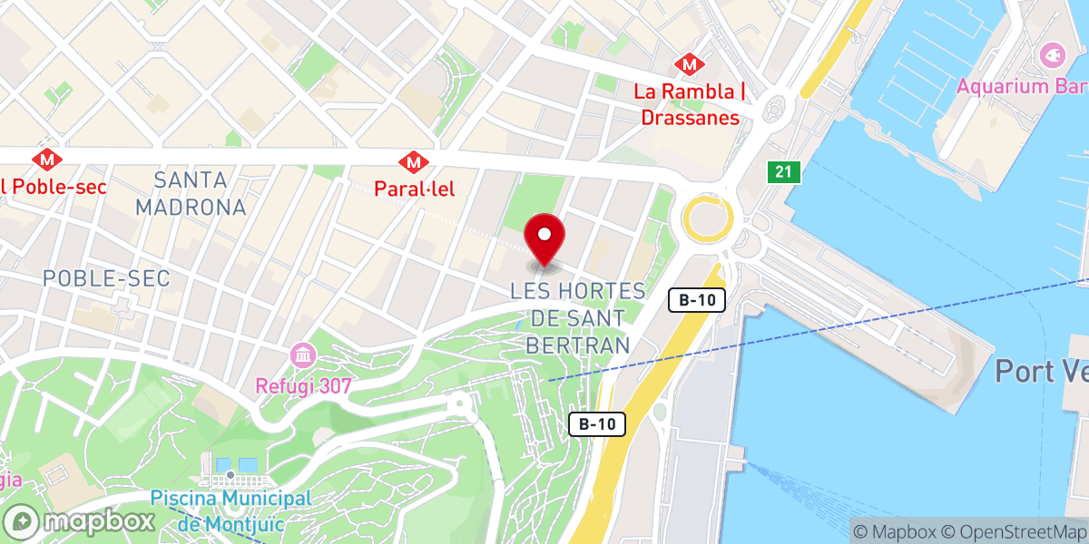 Map showing location of Iglesia de San Pedro Claver
